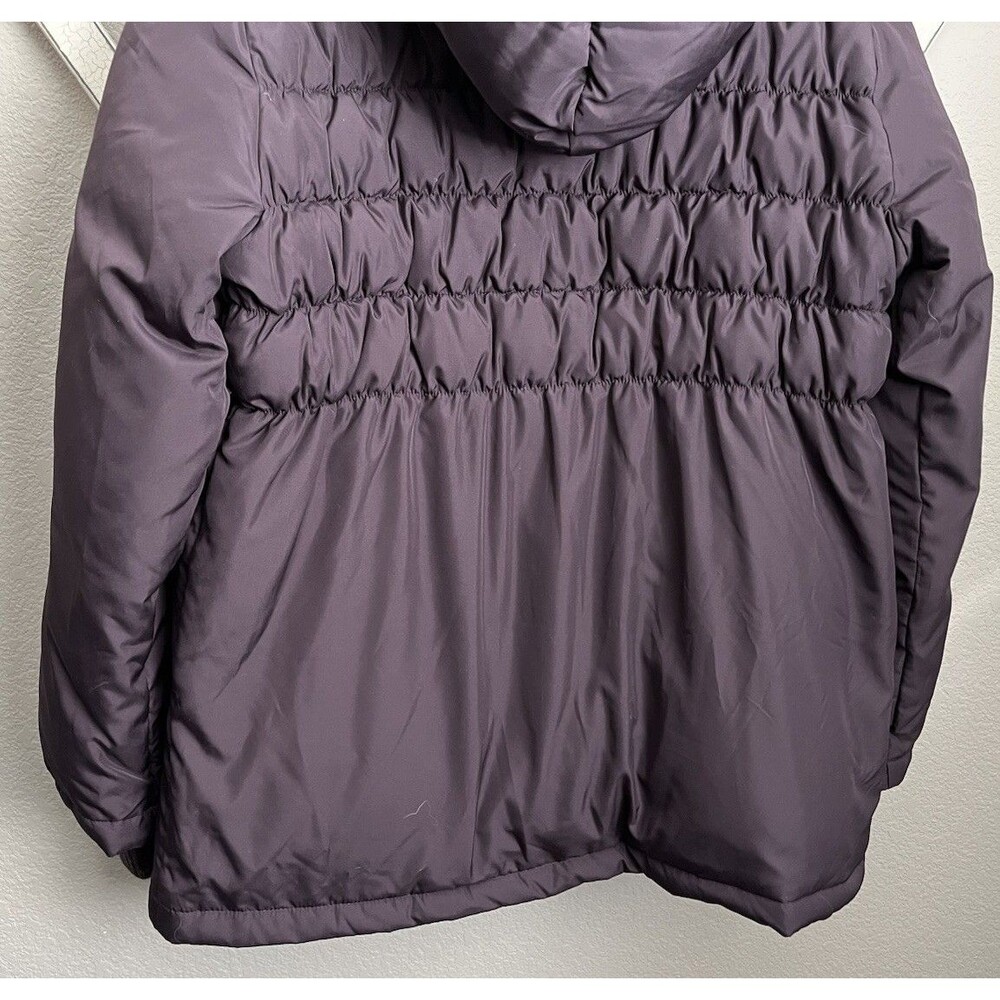 J.Jill Women's M Hooded Down Puffer Jacket Wrist Cuffs - Picture 8 of 8
